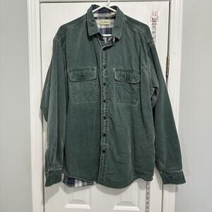 Vintage LL Bean Barn Chore Jacket Coat XL Flannel Lined Canvas Hunting Field 80s